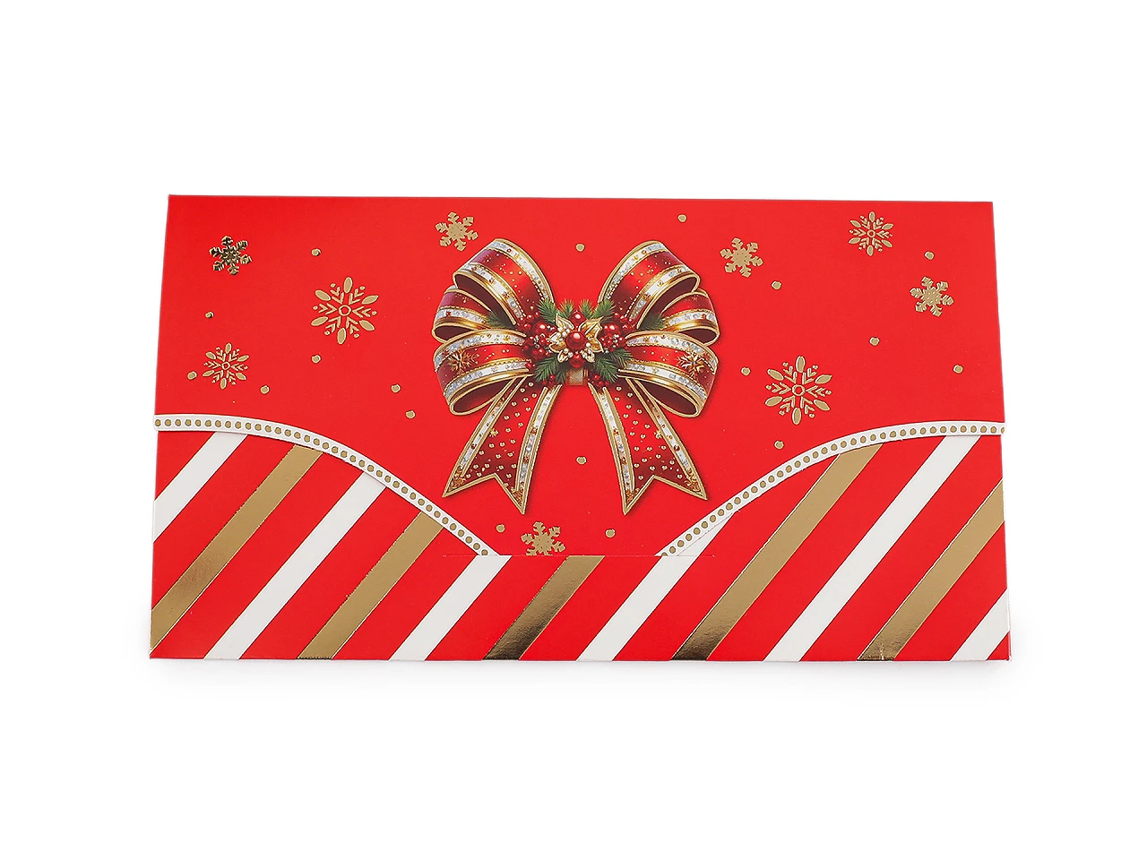 Vianočná papierová obálka 9x16 cm- 1ks