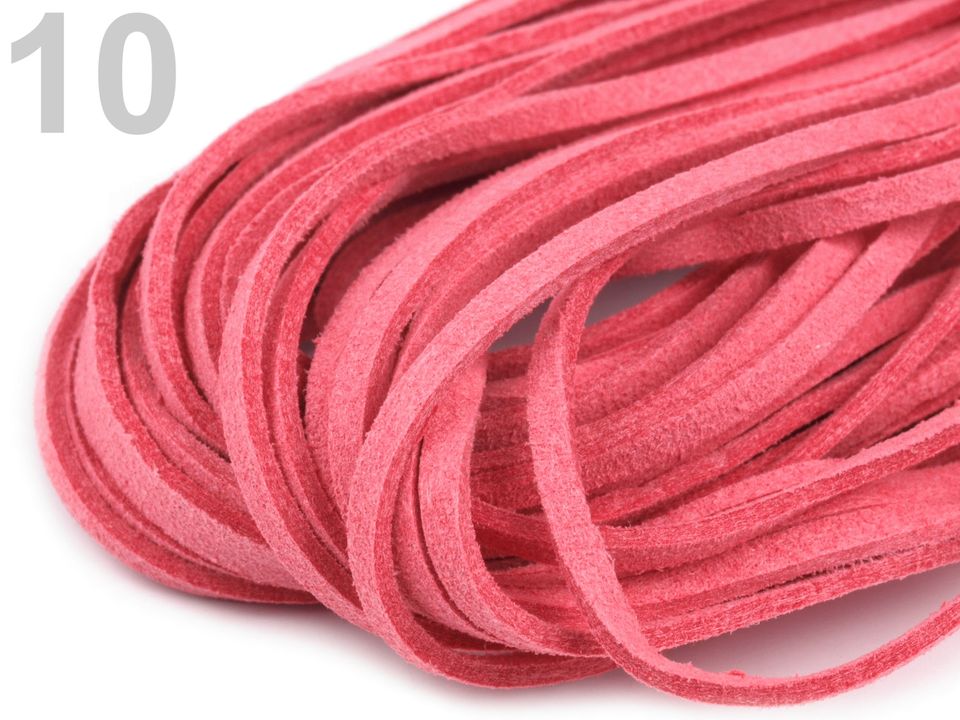 Remienok imitácia semiša 3mm dĺžka 100cm - 3 ks