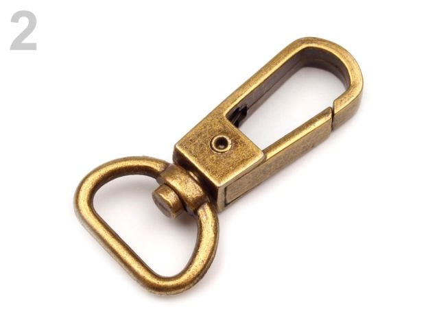 Kovová karabina šírka 20 mm - 1 ks