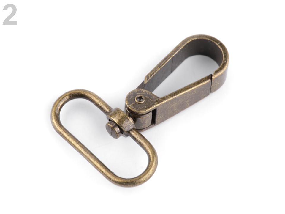 Kovová karabina šírka 32 mm - 2 ks