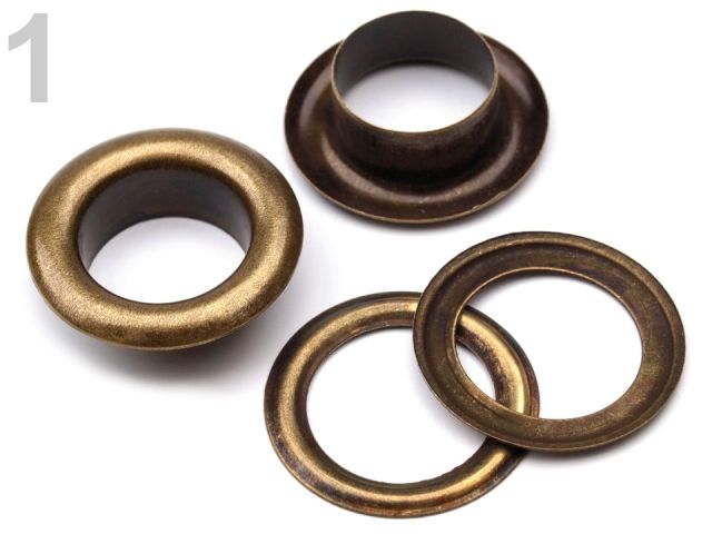 Priechodky s podložkou vnútorný Ø10 mm / vonkajší Ø16 mm- 20 pár