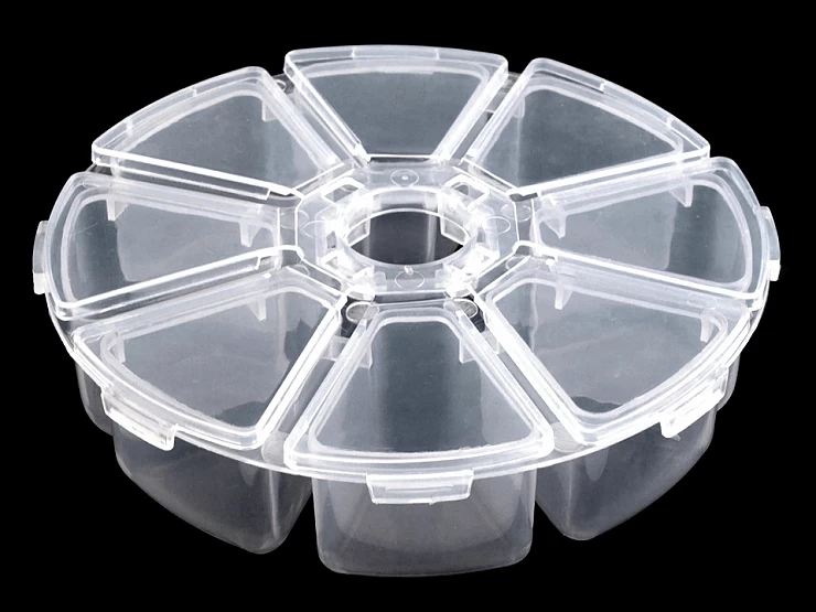 Plastový box / zásobník Ø10 cm - 1 ks
