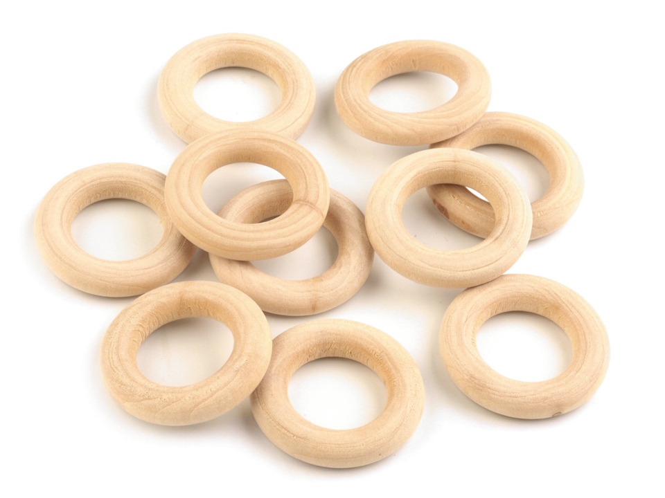 Drevený krúžok Ø18 mm - 10ks