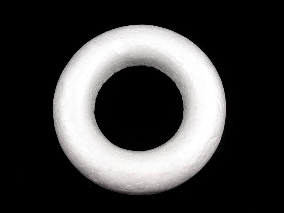 Veniec Ø14,5 cm polystyrén zrezaný - 1 ks