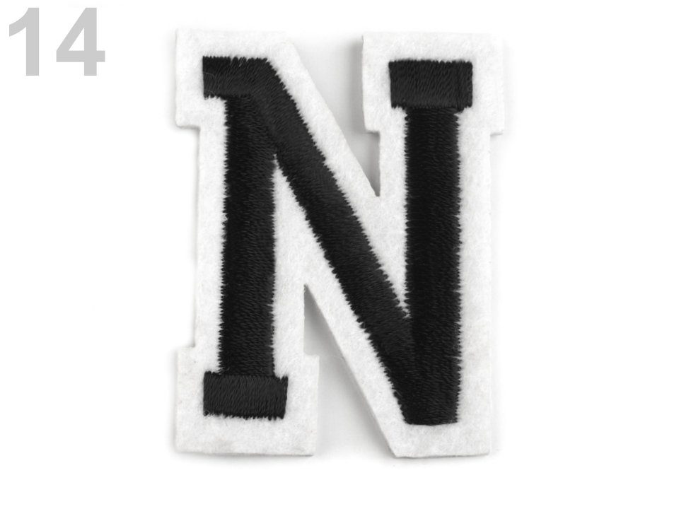 Nažehlovačka písmená - 1 ks