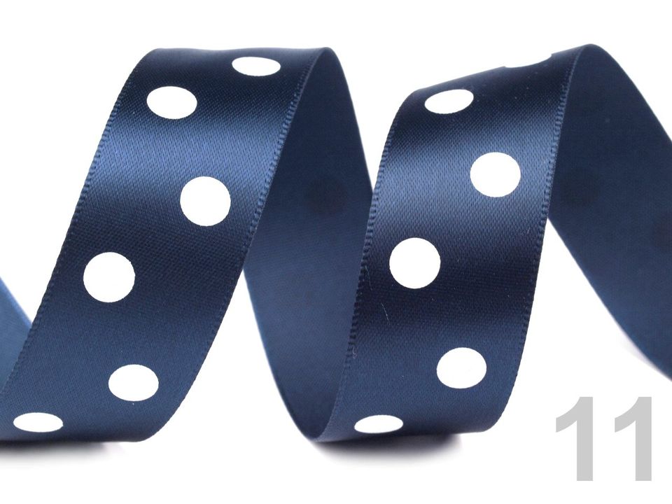Stuha saténová šírka 22 mm bodky - 2 m