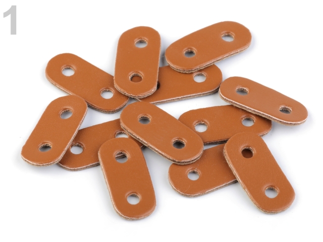 Brzdičky z eko kože 16x34 mm - 4 ks