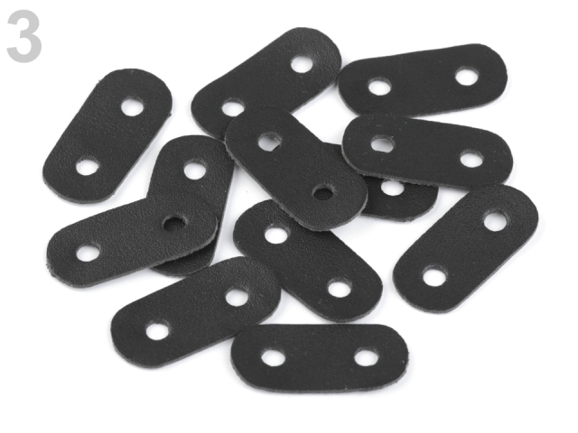 Brzdičky z eko kože 16x34 mm- 4ks
