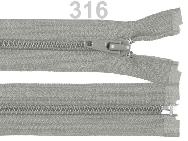 Špirálový zips šírka 5 mm dĺžka 50 cm bundový POL-1ks
