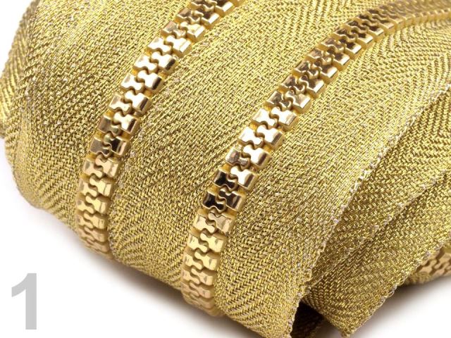 Zips kosticový 5mm metráž-1m