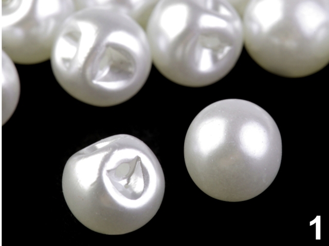 Perla k našitiu / gombík Ø14 mm-10 ks