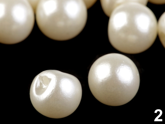Perla k našitiu / gombík Ø14 mm-10 ks
