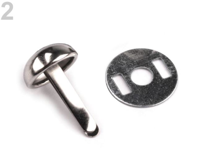 Dvojnôžkový cvoček 12x22 mm s plieškom - 10 sada