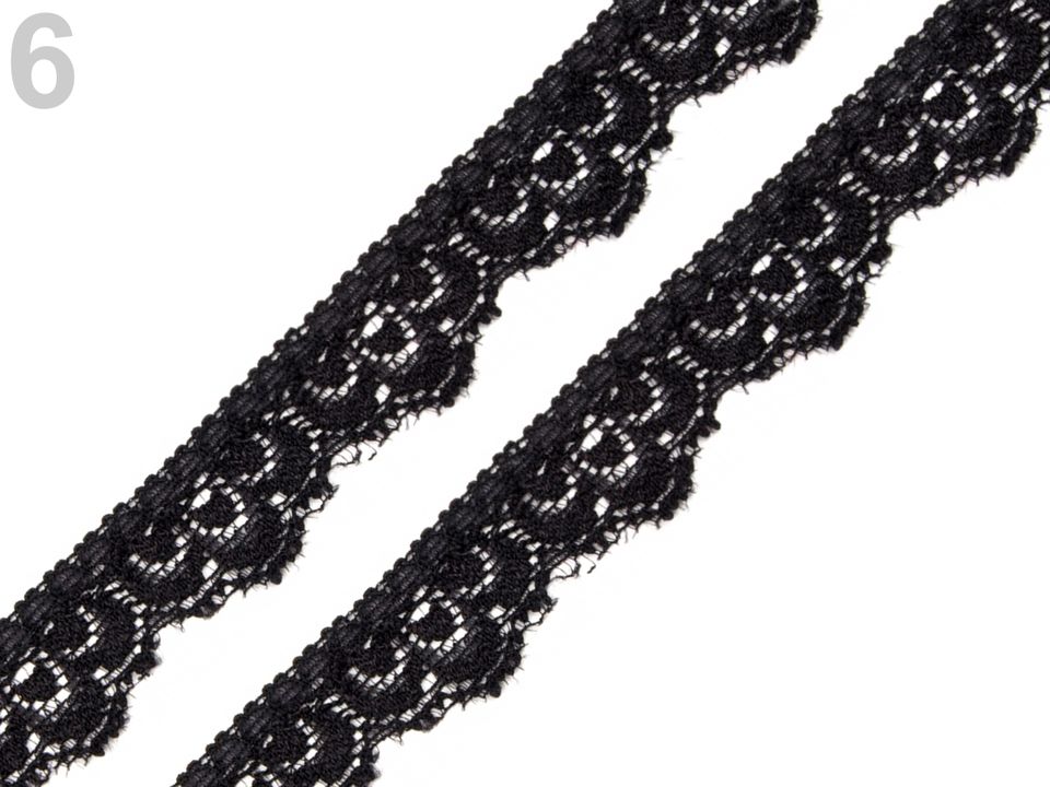 Elastická čipka šírka 16 mm - 1m
