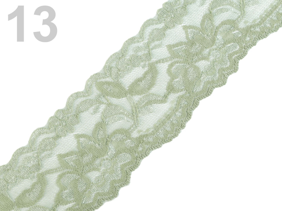 Elastická čipka šírka 55 mm 2. akosť- 1m