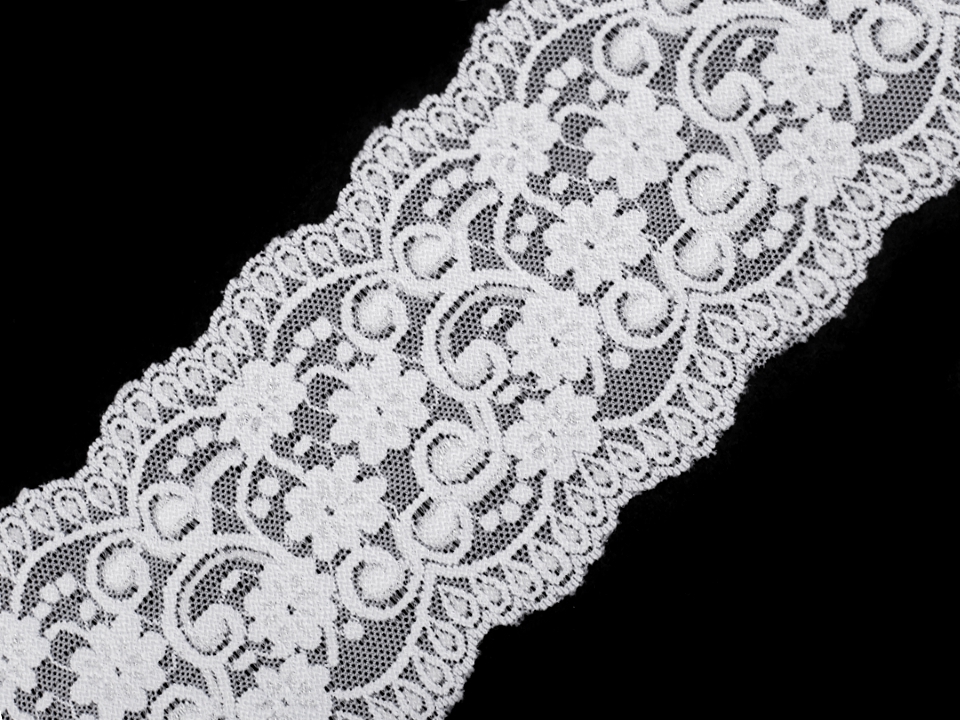 Elastická čipka / vsádka šírka 100 mm - 1m