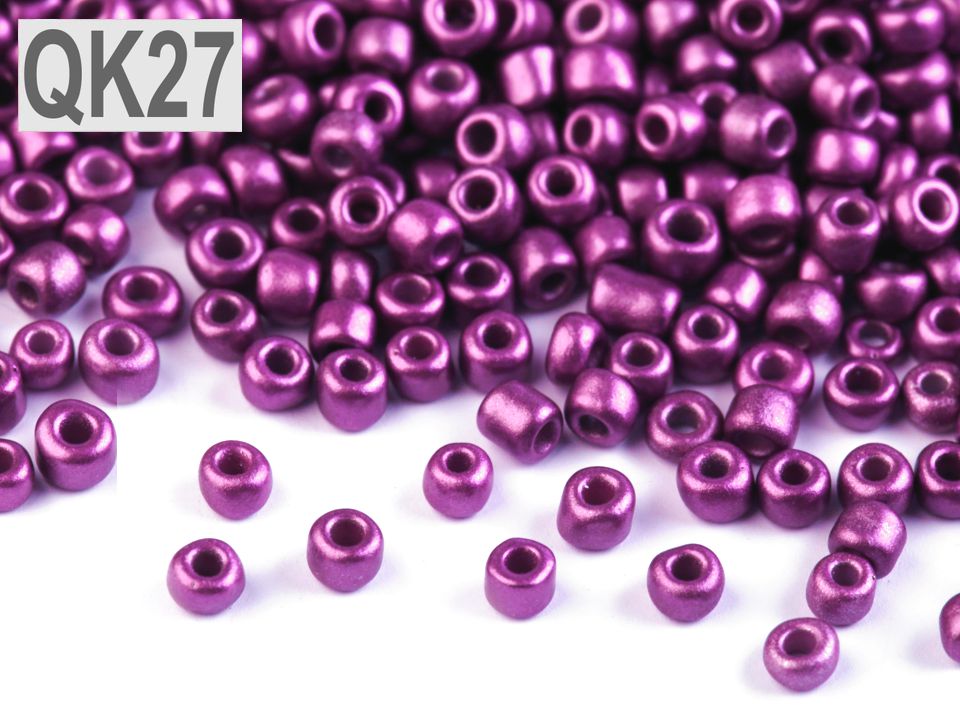 Rokajl 8/0 - 3 mm metalický, nepriehľadný - 50 g
