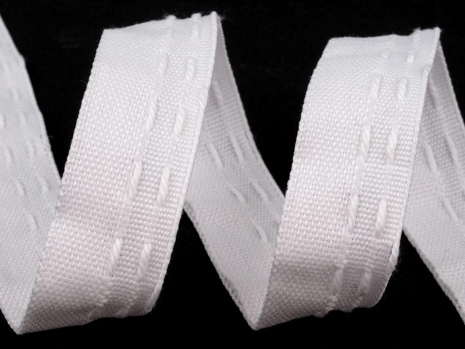 Záclonovka šírka 20 mm žabkové riasenie - 1 m