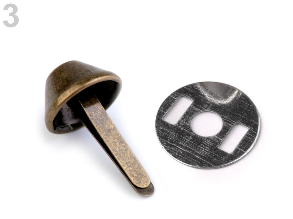 Dvojnôžkový cvoček 12x22 mm s plieškom - 10 sada