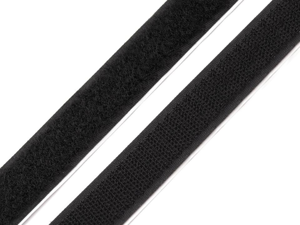 Suchý zips háčik + plyš samolepiaci šírka 20 mm - 1 m