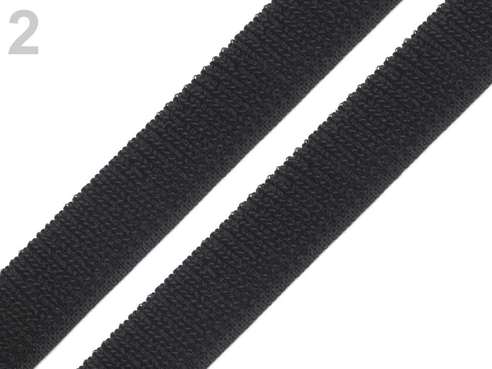 Suchý zips plyš šírka 20 mm elastický- 1m