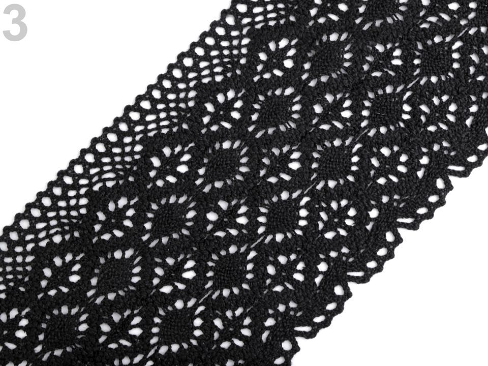 Bavlnená čipka paličkovaná šírka 14 cm - 1m