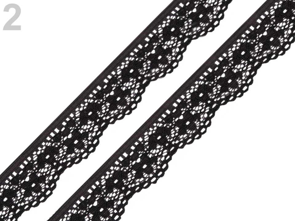 Elastická čipka šírka 25 mm - 1m