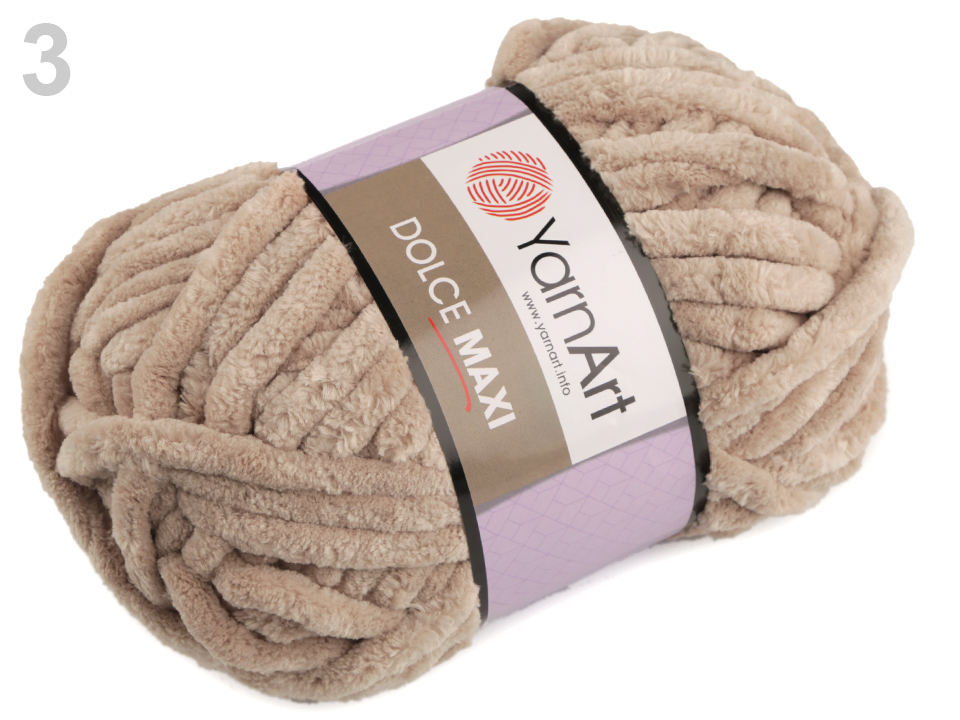 Pletacia žinylková priadza YarnArt Dolce Maxi 200g