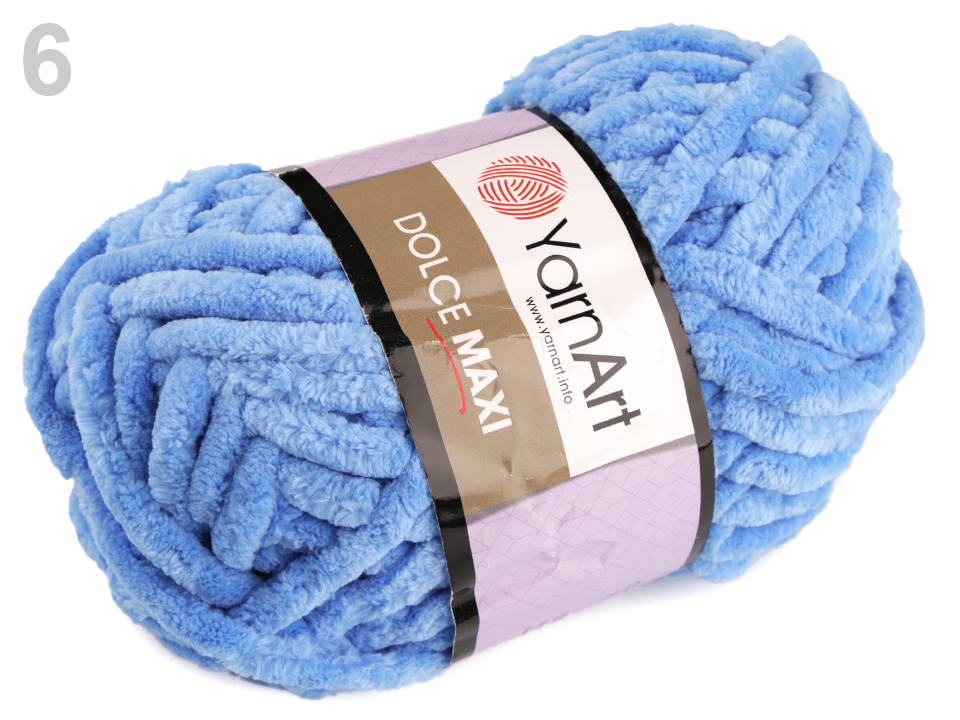 Pletacia žinylková priadza YarnArt Dolce Maxi 200g