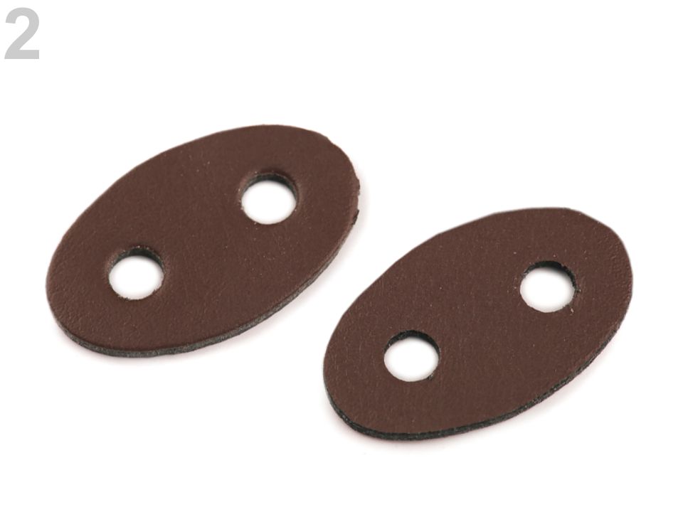 Brzdičky z eko kože 21x33 mm - 4ks