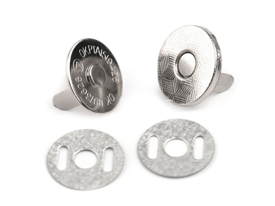 Magnetické zapínanie tenké Ø14 mm - 5 sada