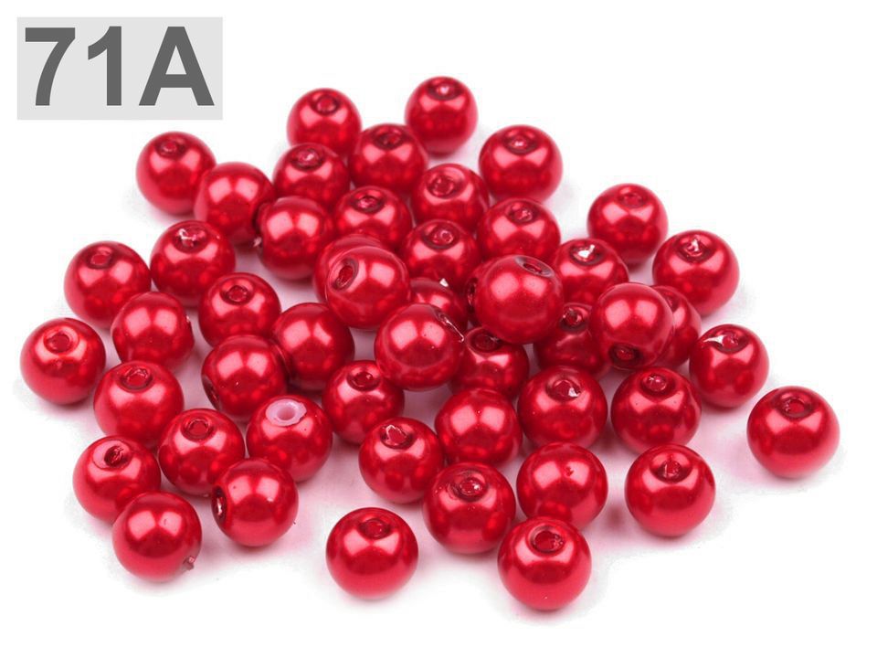 Sklenené voskové perly Ø6 mm - 50g