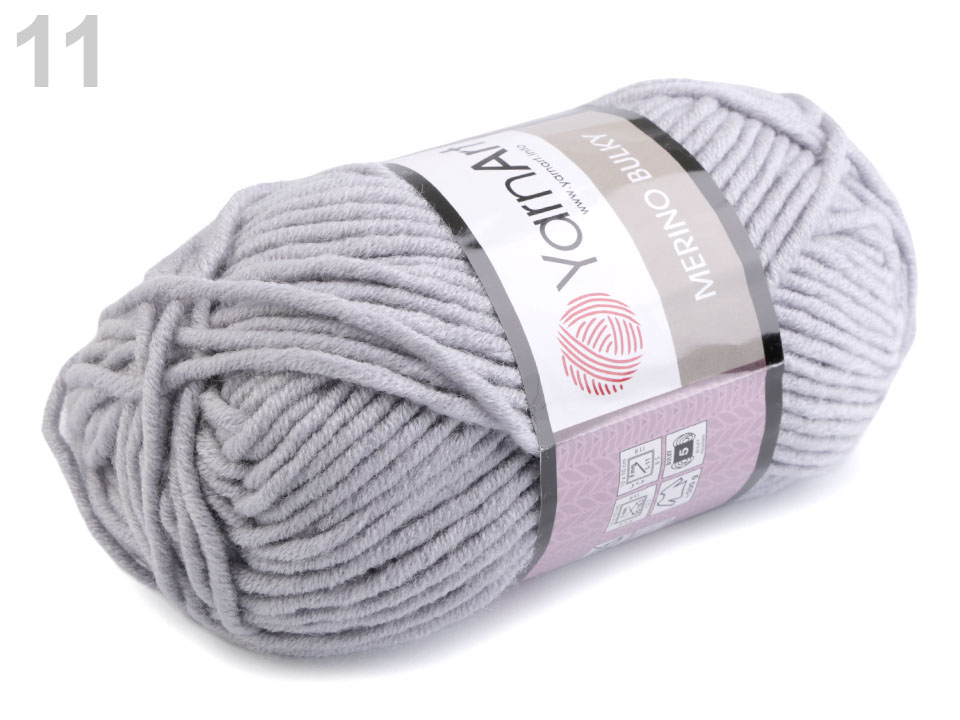 Pletacia priadza YarnArt Merino Bulky (hrčky) 100g