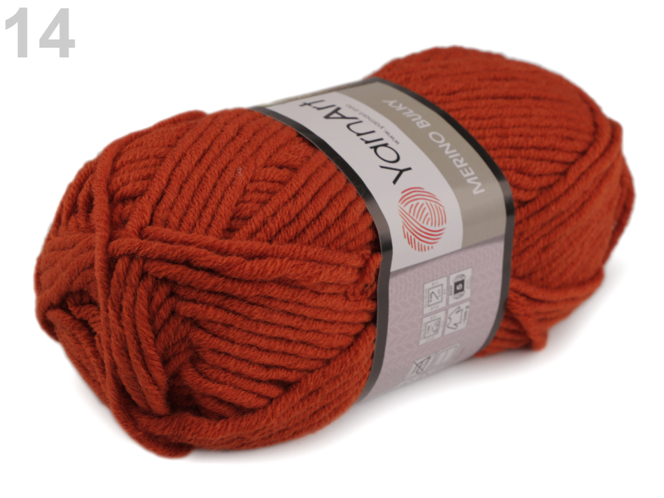 Pletacia priadza YarnArt Merino Bulky (hrčky) 100g