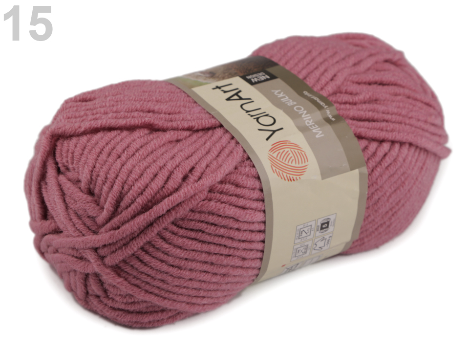 Pletacia priadza YarnArt Merino Bulky (hrčky) 100g