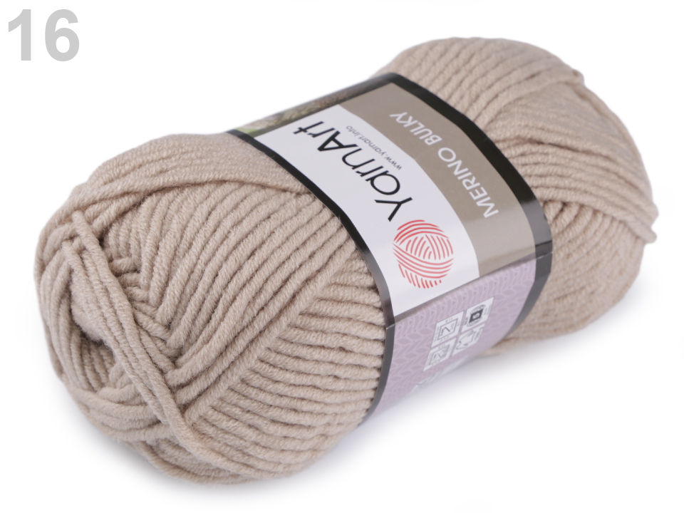 Pletacia priadza YarnArt Merino Bulky (hrčky) 100g