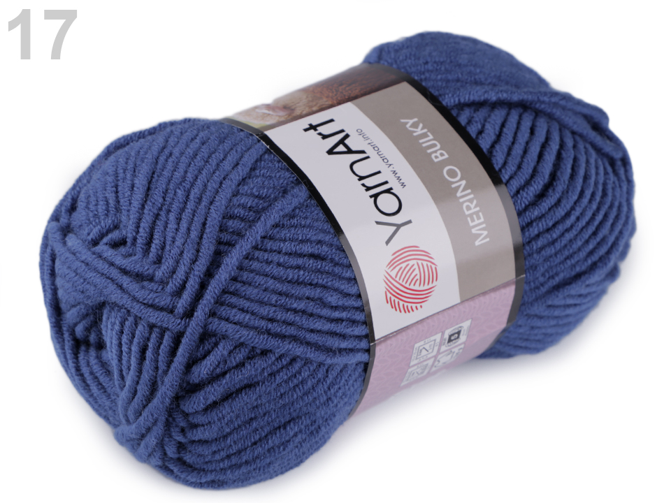 Pletacia priadza YarnArt Merino Bulky (hrčky) 100g