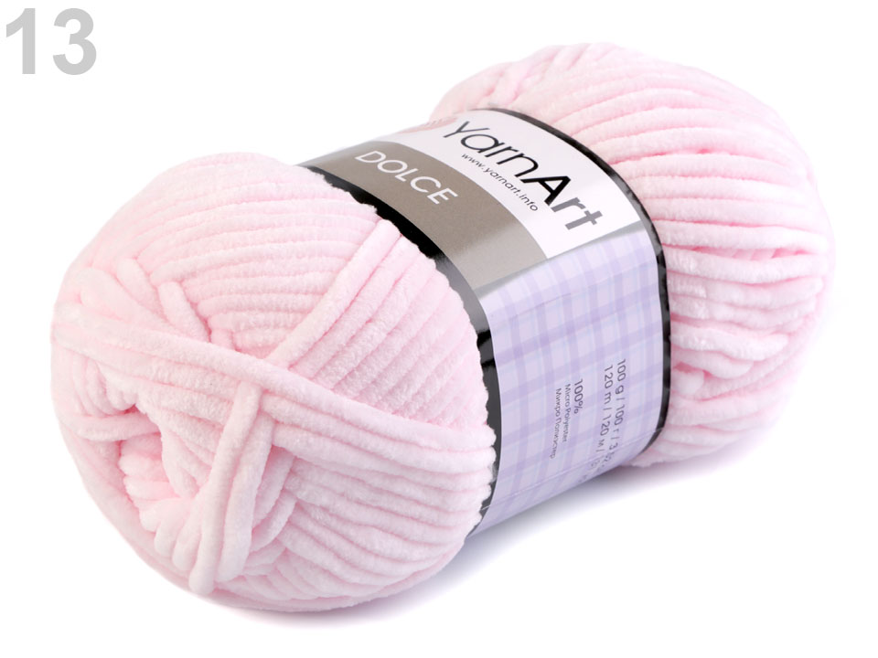 Pletacia ženilková priadza YarnArt Dolce 100g