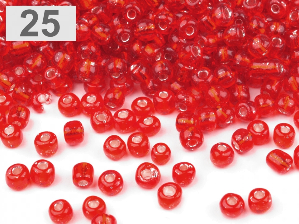 Rokajl sklenený 6/0 s prieťahom 4mm - 50g