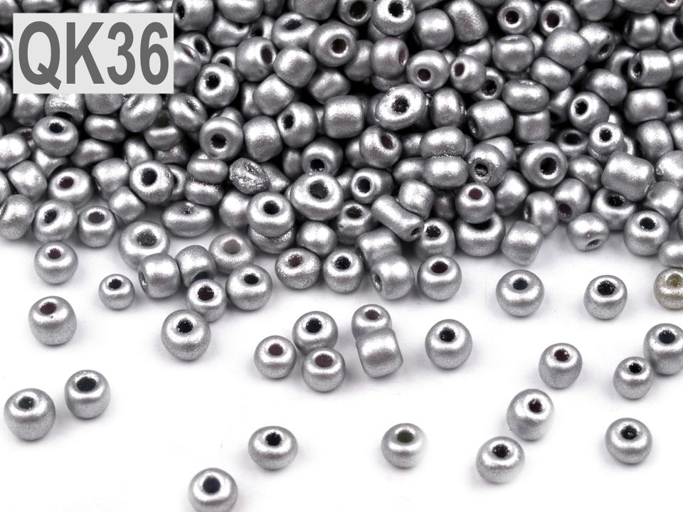 Rokajl 8/0 - 3 mm metalický, nepriehľadný - 50 g