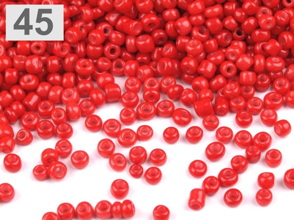 Rokajl sklenený jednofarebný 12/0 nepriehľadný BELLA 2mm - 50g
