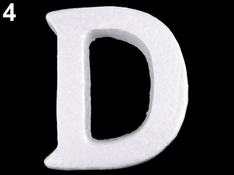 3D písmená abecedy polystyrén - 1 ks