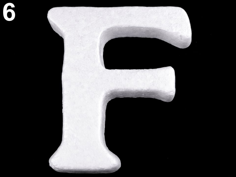 3D písmená abecedy polystyrén - 1 ks