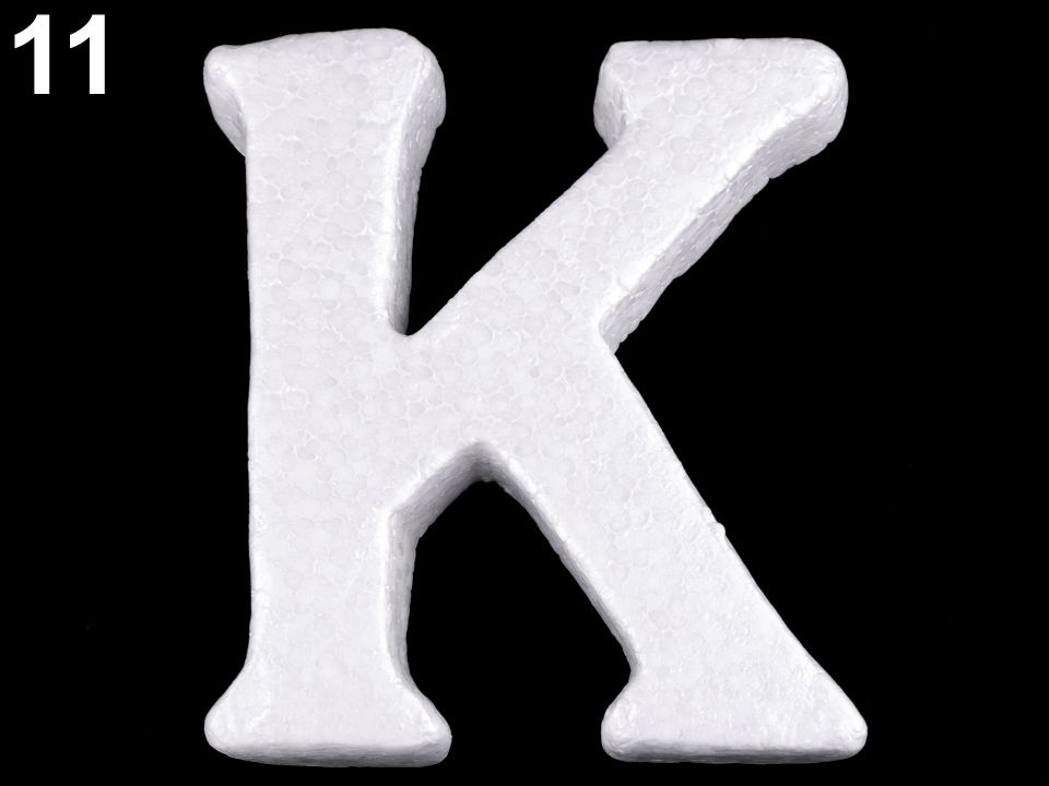 3D písmená abecedy polystyrén - 1 ks