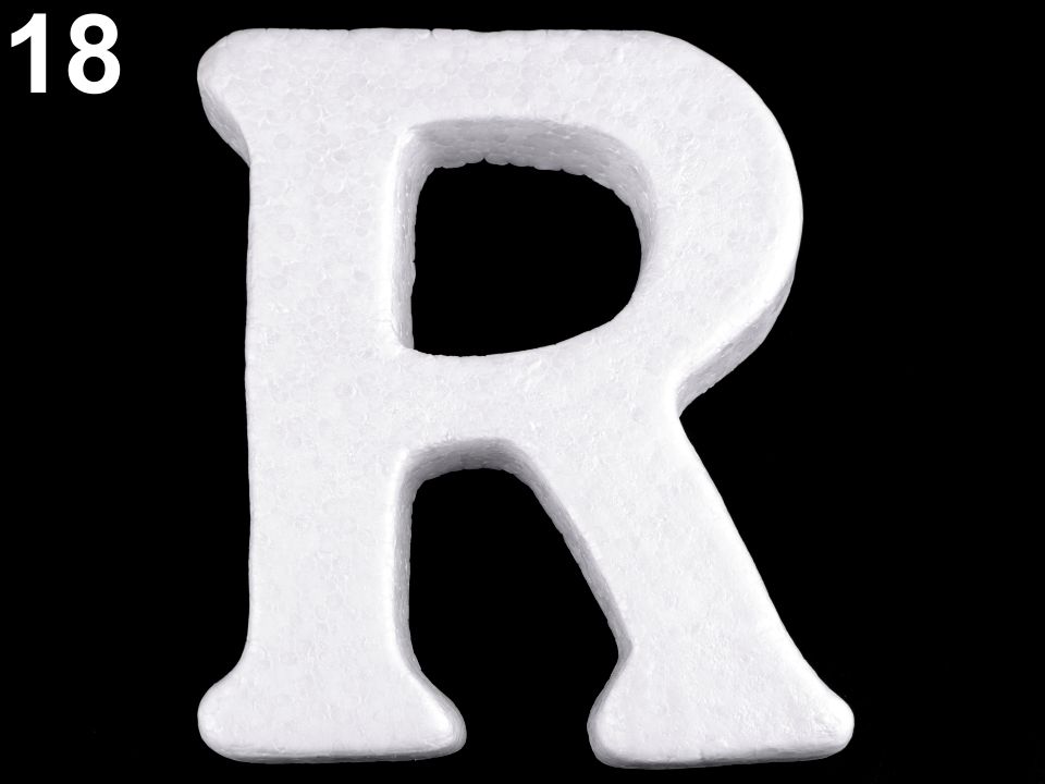 3D písmená abecedy polystyrén - 1 ks