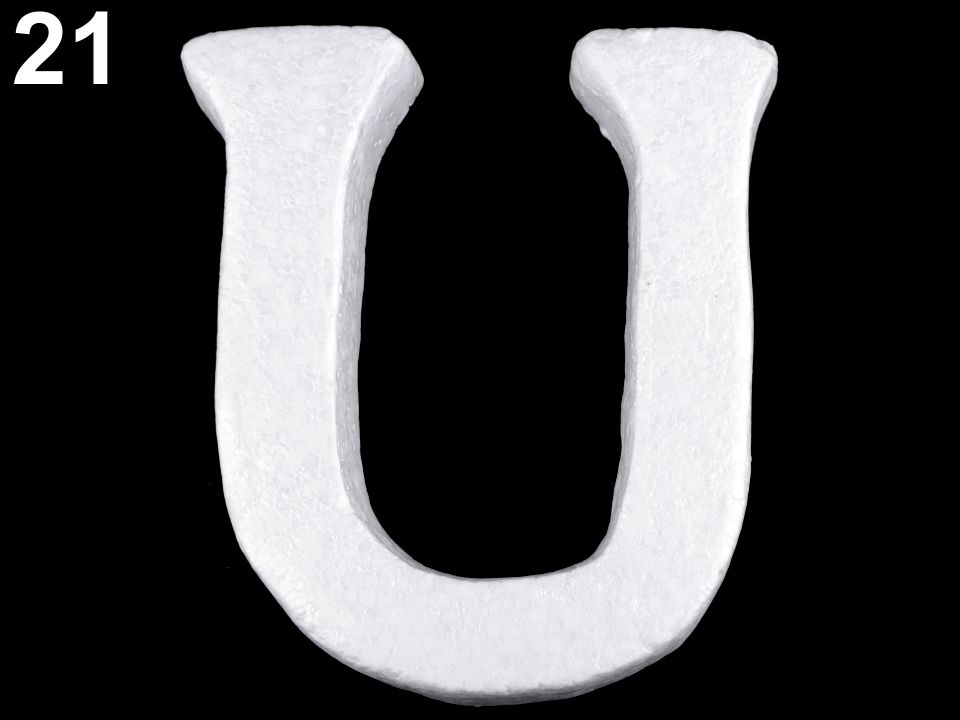 3D písmená abecedy polystyrén - 1 ks