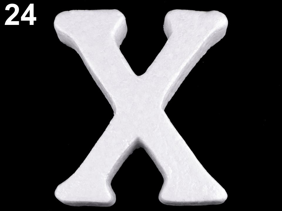 3D písmená abecedy polystyrén - 1 ks