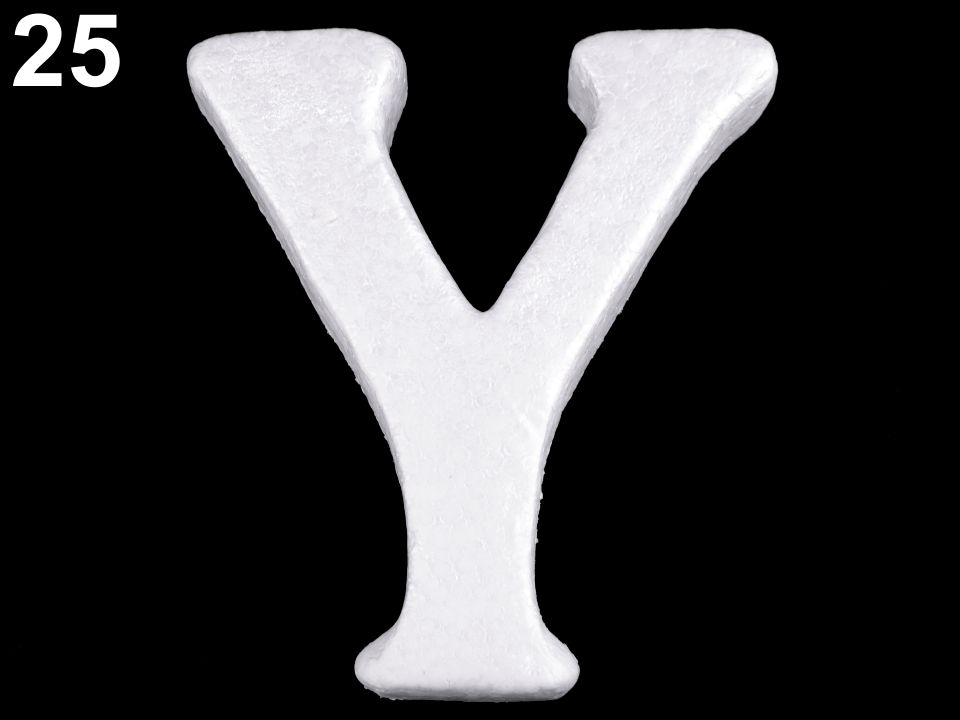 3D písmená abecedy polystyrén - 1 ks