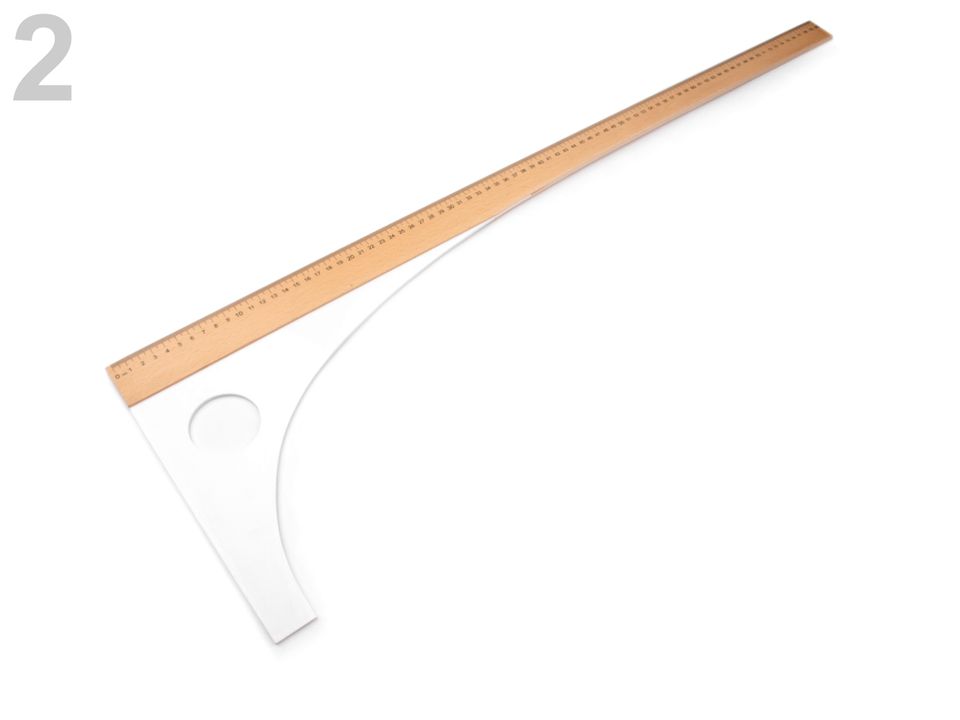 Krajčírsky príložník dĺžka 80 cm - 1 ks