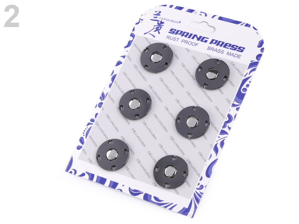 Dízajnové patentky / druky Ø20 mm - 6 pár